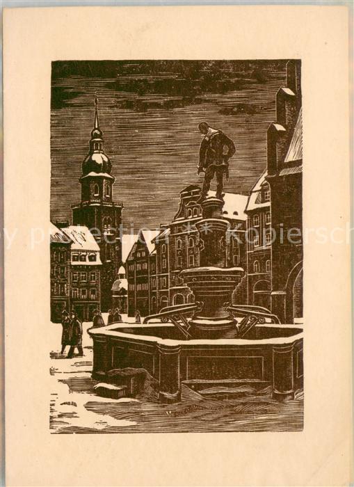 Aplerbeck Dortmund Faltblatt Brunnen Kuenstlerkarte