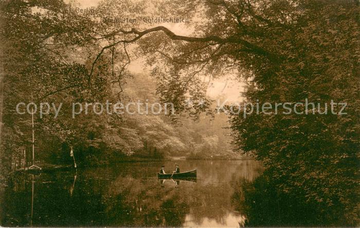 Tiergarten Berlin Partie auf dem See