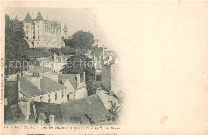 Pau 64 Vue du Chateau d Henri 4