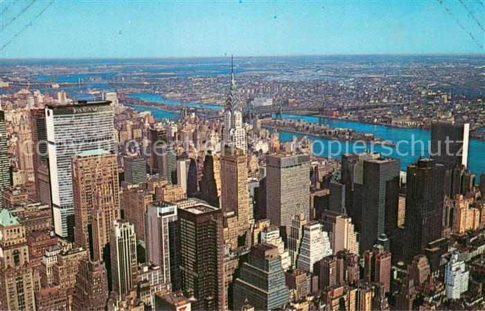 Manhattan Isle of New York Looking Noth-East from the Empire State Building New
