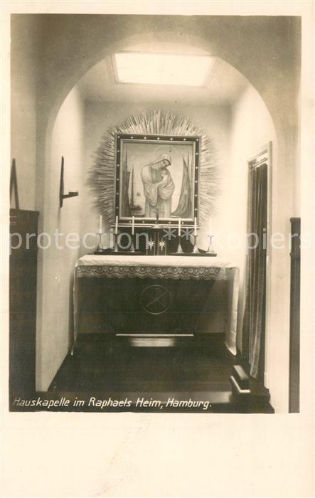 HAMBURG  CITY Hauskapelle im Raphaels Heim Innenansicht kleiner Altar