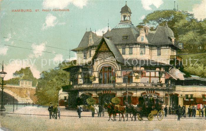St Pauli St. Pauli Faehrhaus m. Gespann