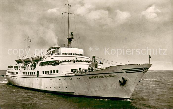 Cuxhaven Nordseebad Schiff Wappen von Hamburg