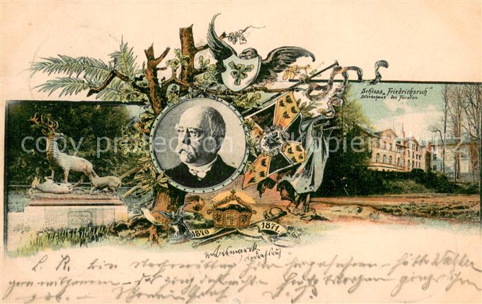Friedrichsruh Aumuehle Schloss Friedrichsruh u. Otto v. Bismarck