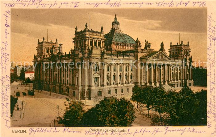 BERLIN  CITY Reichstagsgebaeude