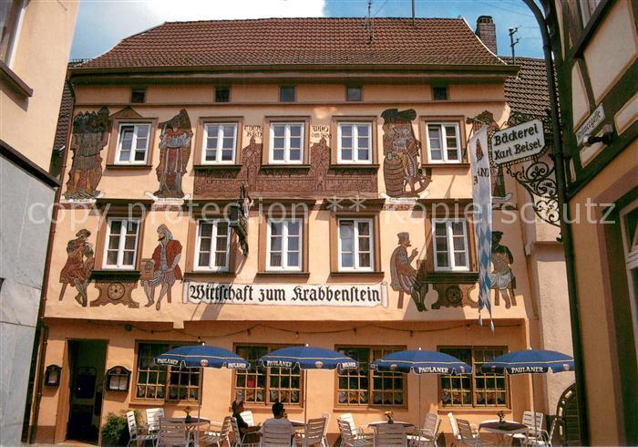 Eberbach Neckar Wirtschaft Zum Krabbenstein Aussenansicht