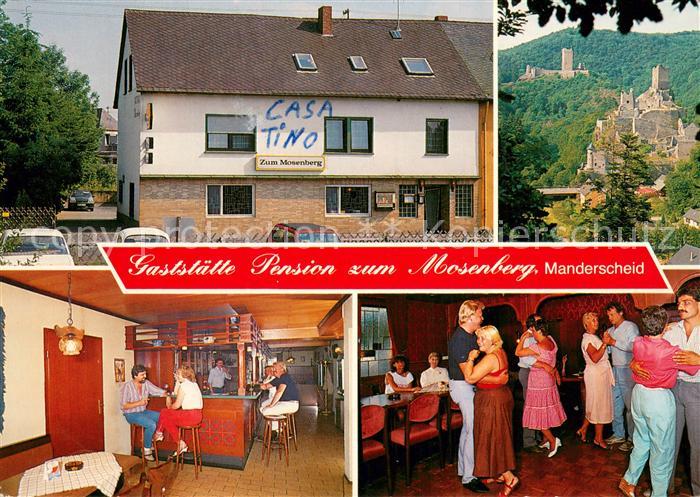 Manderscheid Eifel Gaststaette-Pension Zum Mosenberg Teilansichten Innen und Aus