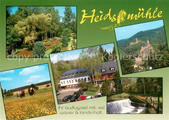 Manderscheid Eifel Cafe-Restaurant-Hotel Heidsmuehle Teilansichten