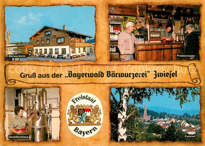 Zwiesel Niederbayern Gasthof Bayerwald Baerwurzerei m. Probierstube und Teilans