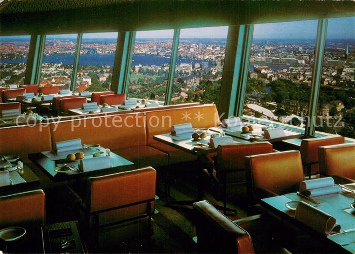 HAMBURG  CITY Fernsehturm Innen Blick auf die Stadt