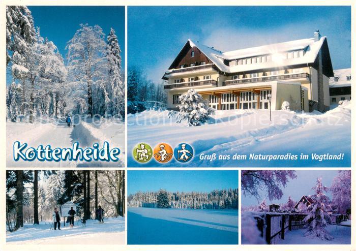 Kottenheide Haus am Ahorn im Schnee m. Umgebung