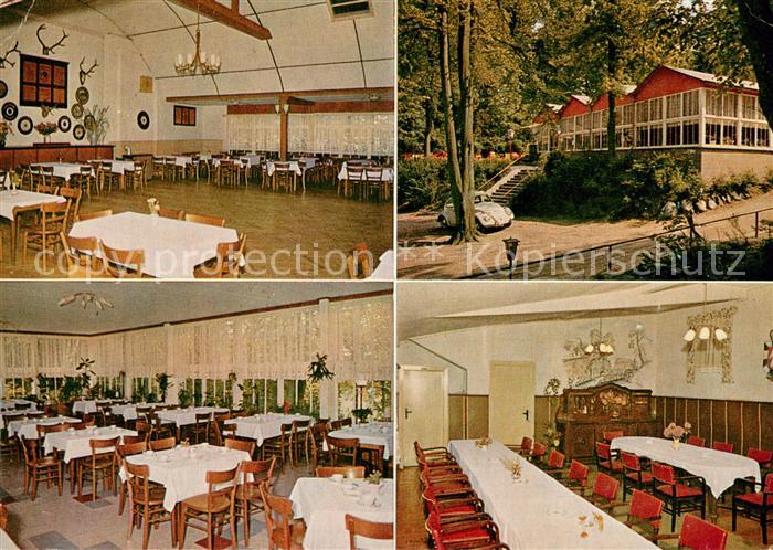 Buechen Lauenburg Gaststaette Waldhalle am Steinautal Innen und Aussen