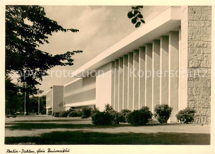 Dahlem Berlin Freie Universitaet Aussenansicht