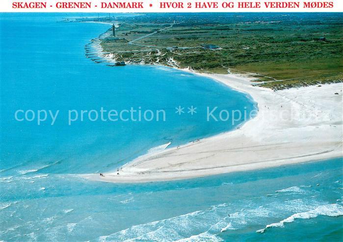 Skagen Fliegeraufnahme Strand Grenens Spids