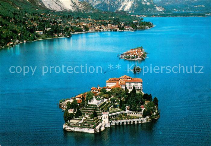 Lago Maggiore Fliegeraufnahme Isola Bella Isola Pescatori Baveno