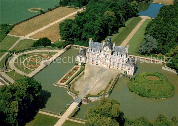 Beaumesnil Eure Le Chateau Vue aerienne
