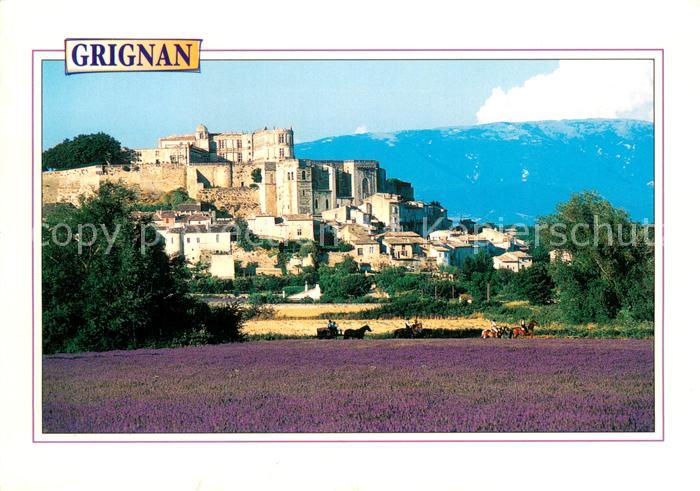 Grignan 26 Vue generale avec le Chateau de Madame de Sevigne