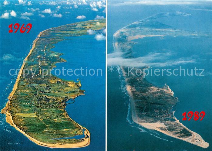 SYLT Insel Schleswig-Holstein Fliegeraufnahmen von 1969 und 1989