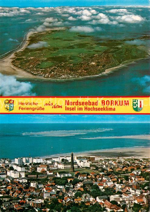 BORKUM Nordseebad Niedersachsen Fliegeraufnahmen