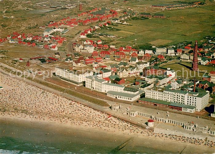 BORKUM Nordseebad Niedersachsen Fliegeraufnahme mit Nordbad und Kurwandelhalle