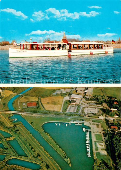 Barssel MS Schnappenburg Barsseler Bootshafen Fliegeraufnahme