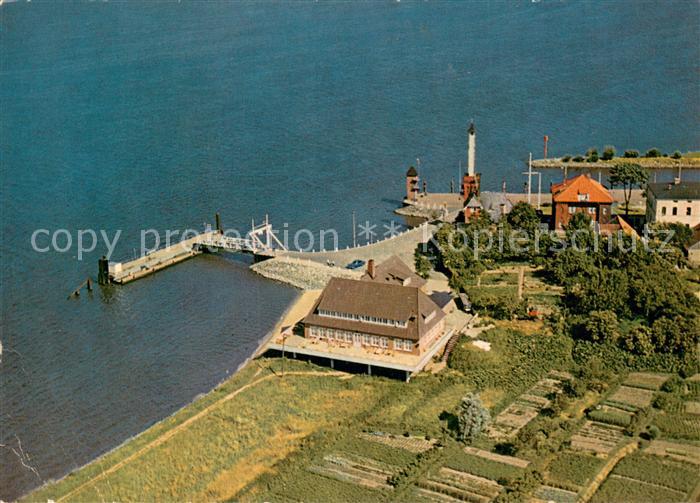 Stadersand Gaststaette Elbkate Fliegeraufnahme