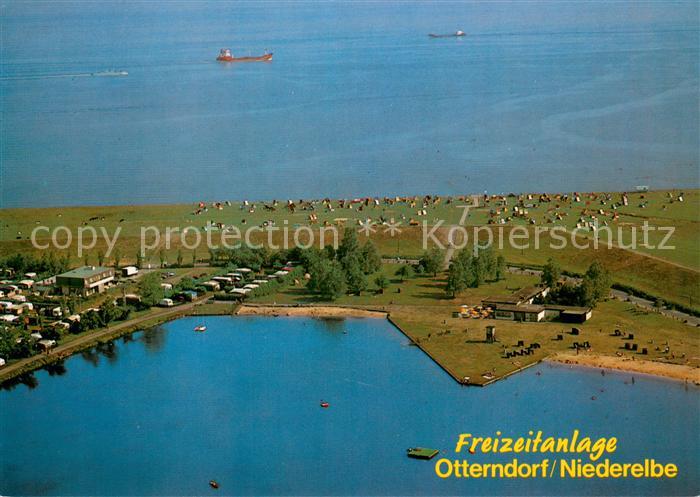 Otterndorf Niederelbe Freizeitanlage mit See achtern Diek Gruenstrand und Campin