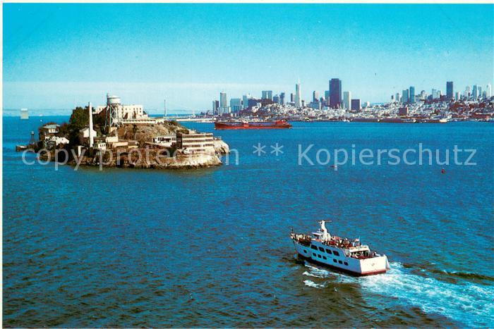 Alcatraz San Francisco with the City and Oakland Bay Bridge