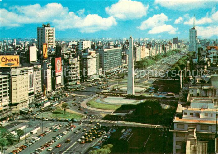 Buenos Aires Vista panoramica de la Avenida 9 de Jul