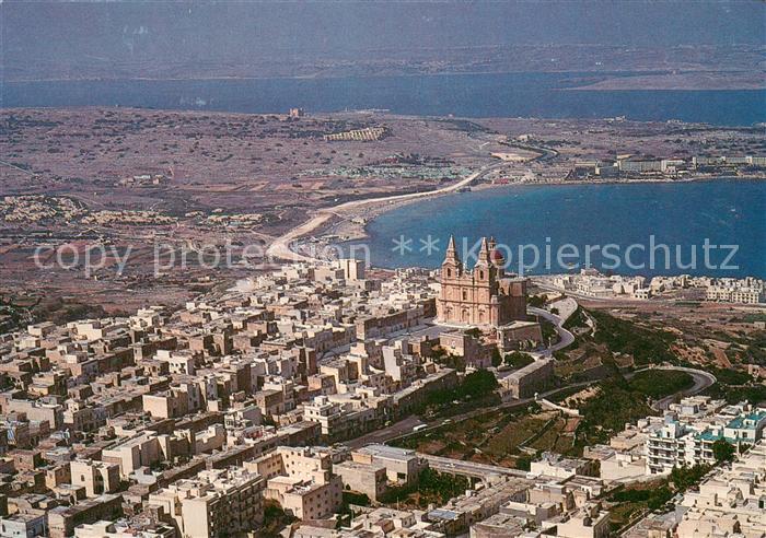 Malta  Insel Mellieha Village Aerial View