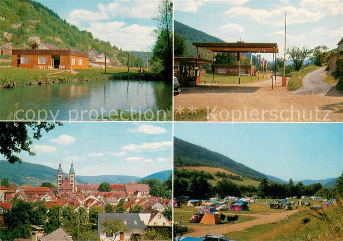 Amorbach Miltenberg Campingplatz Eingang Ortsansicht