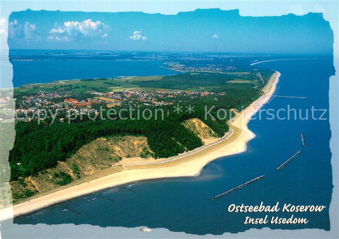 Koserow Ostseebad Usedom Fliegeraufnahme mit Streckelsberg