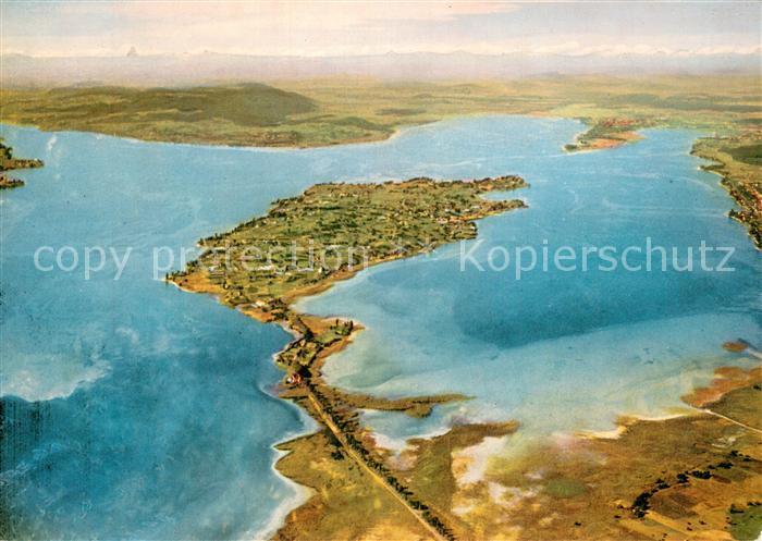 Insel Reichenau Bodensee Fliegeraufnahme