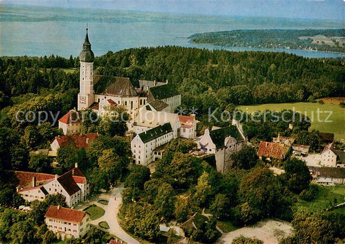 Andechs Kloster Andechs am Ammersee Fliegeraufnahme