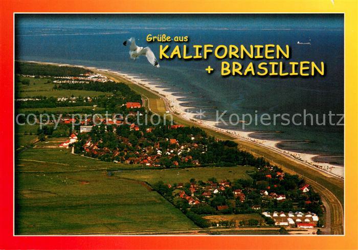 Kalifornien Ostseebad und Brasilien Fliegeraufnahme