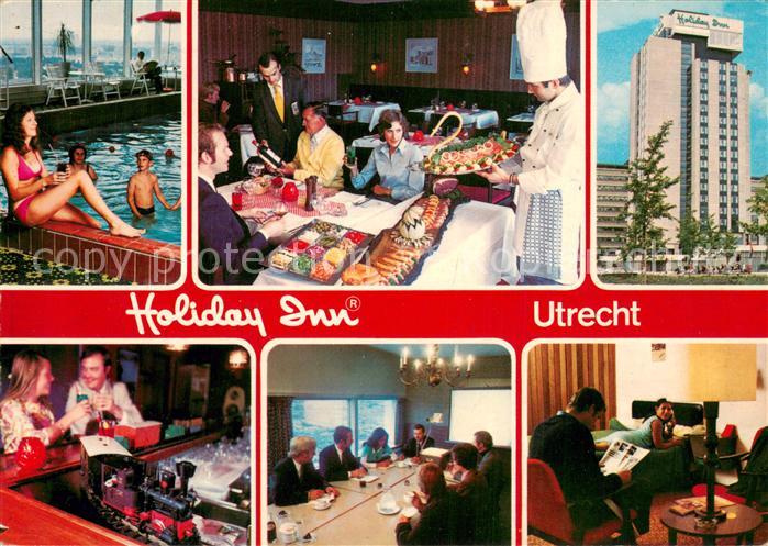 Utrecht Holiday Inn Hallenbad Speisesaal Bar Zimmer
