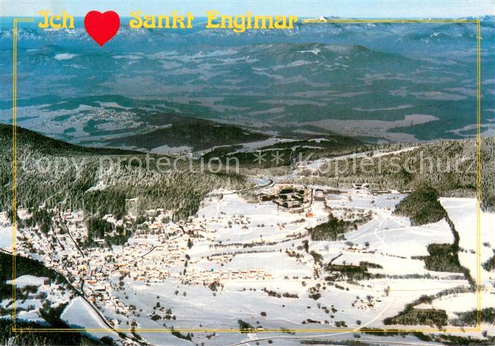 St Englmar Fliegeraufnahme mit Apart Hotel Predigtstuhl