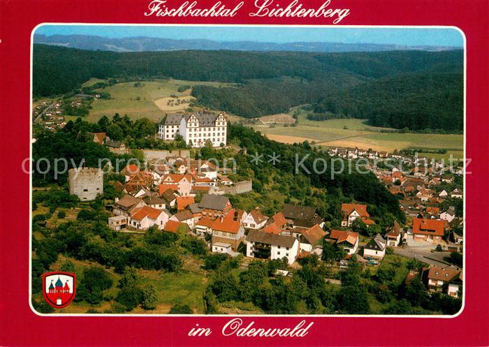 Lichtenberg Odenwald Fliegeraufnahme Fischbachtal