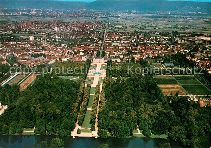 Schwetzingen Schlossgarten Schloss und Stadt Fliegeraufnahme