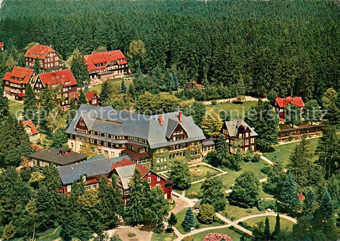 Braunlage Harz Sanatorium Dr Barner Fliegeraufnahme