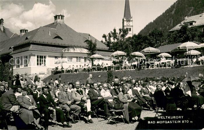 Bad Hofgastein Kurkonzert Hotel Restaurant Terrasse