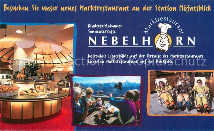 Oberstdorf Restaurant Station Hoefatsblick Nebelhorn Sonnenterrass Fernblick