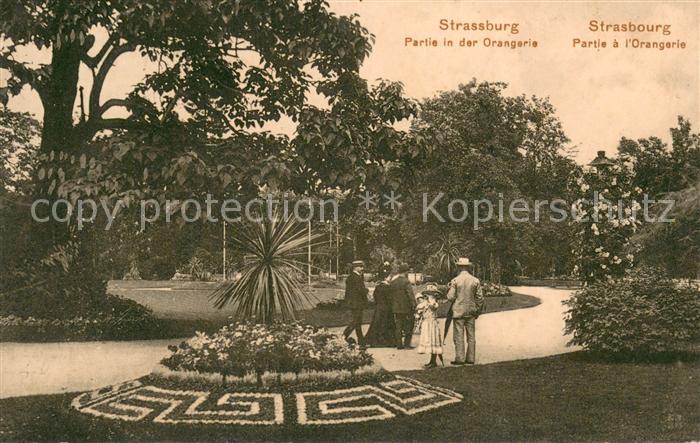 Strassburg Elsass Partie in der Orangerie