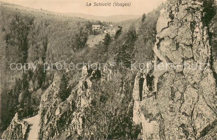 La Schlucht Landschaft Vogesen Berghaus