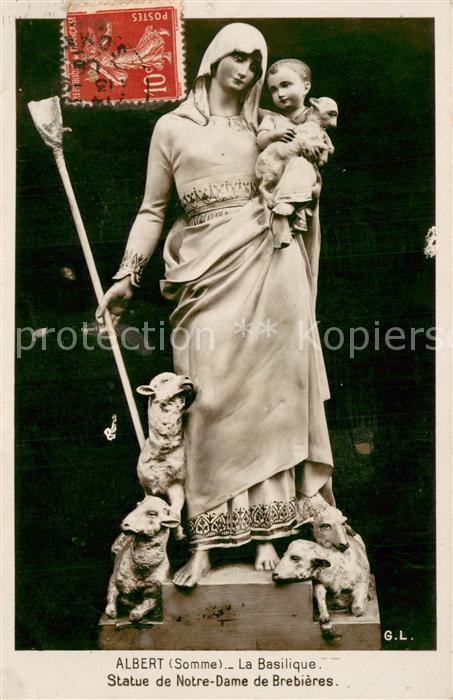 Albert 80 Somme Statue de Notre Dame de BreBieres Basilique