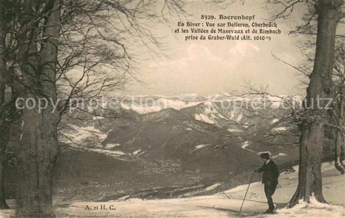 Baerenkopf Baerenkopf Dolleren Les Vosges en hiver Vallees de Masevaux Rimbach v