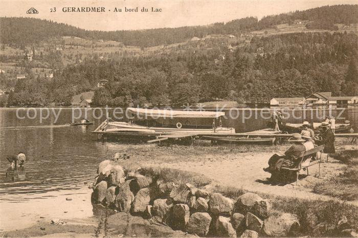 Gerardmer Vosges Au bord du lac