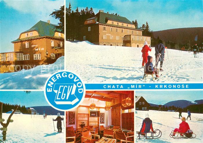 Pec pod Snezkou Chata Mir Krkonose Berghaus Skigebiet Riesengebirge