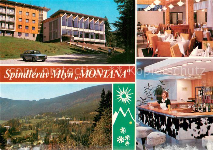 Spindleruv Mlyn Spindlermuehle Interhotel Montana Restaurant Bar Landschaftspano