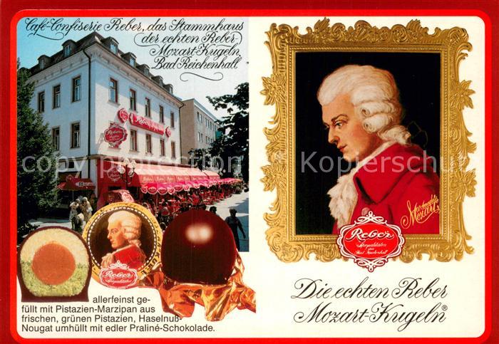 Bad Reichenhall Stammhaus Cafe Confiserie Reber Mozart Kugeln Gemaelde